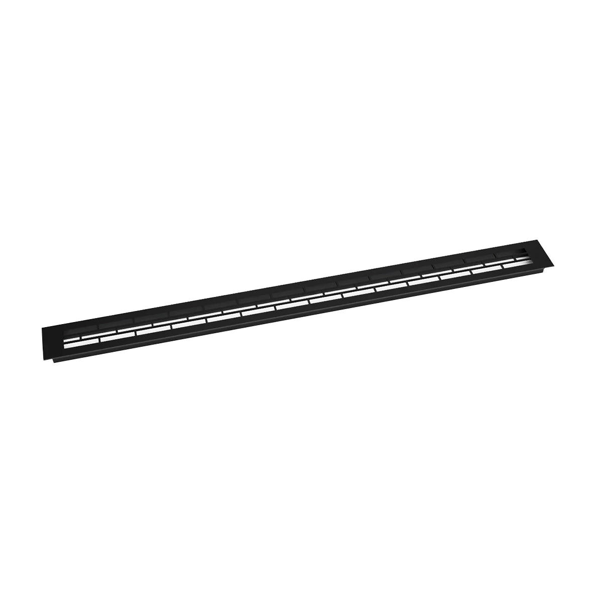 Ventilationsrist Sort - 80x6,5 cm - 210 cm²