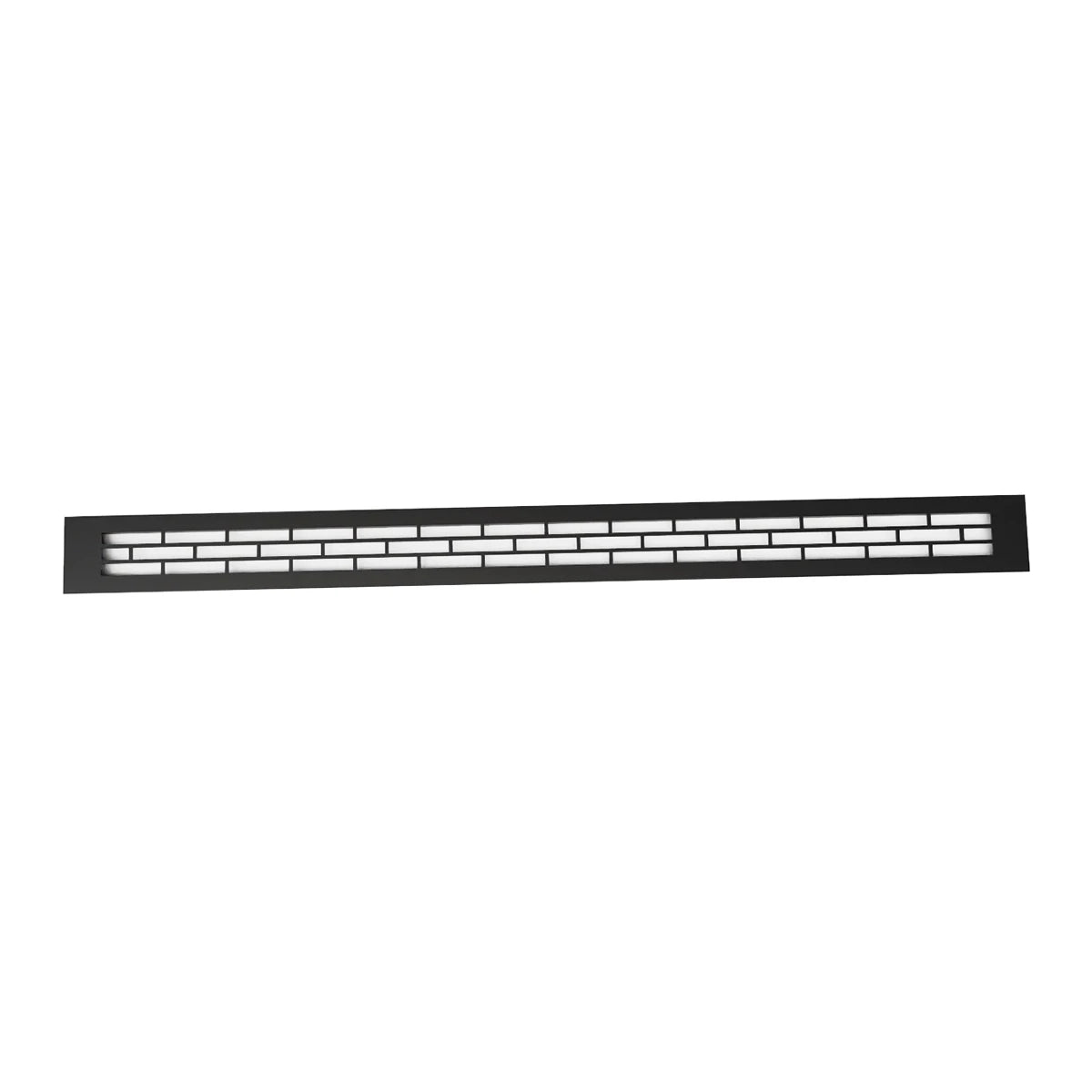 Ventilationsrist Sort - 80x6,5 cm - 210 cm²