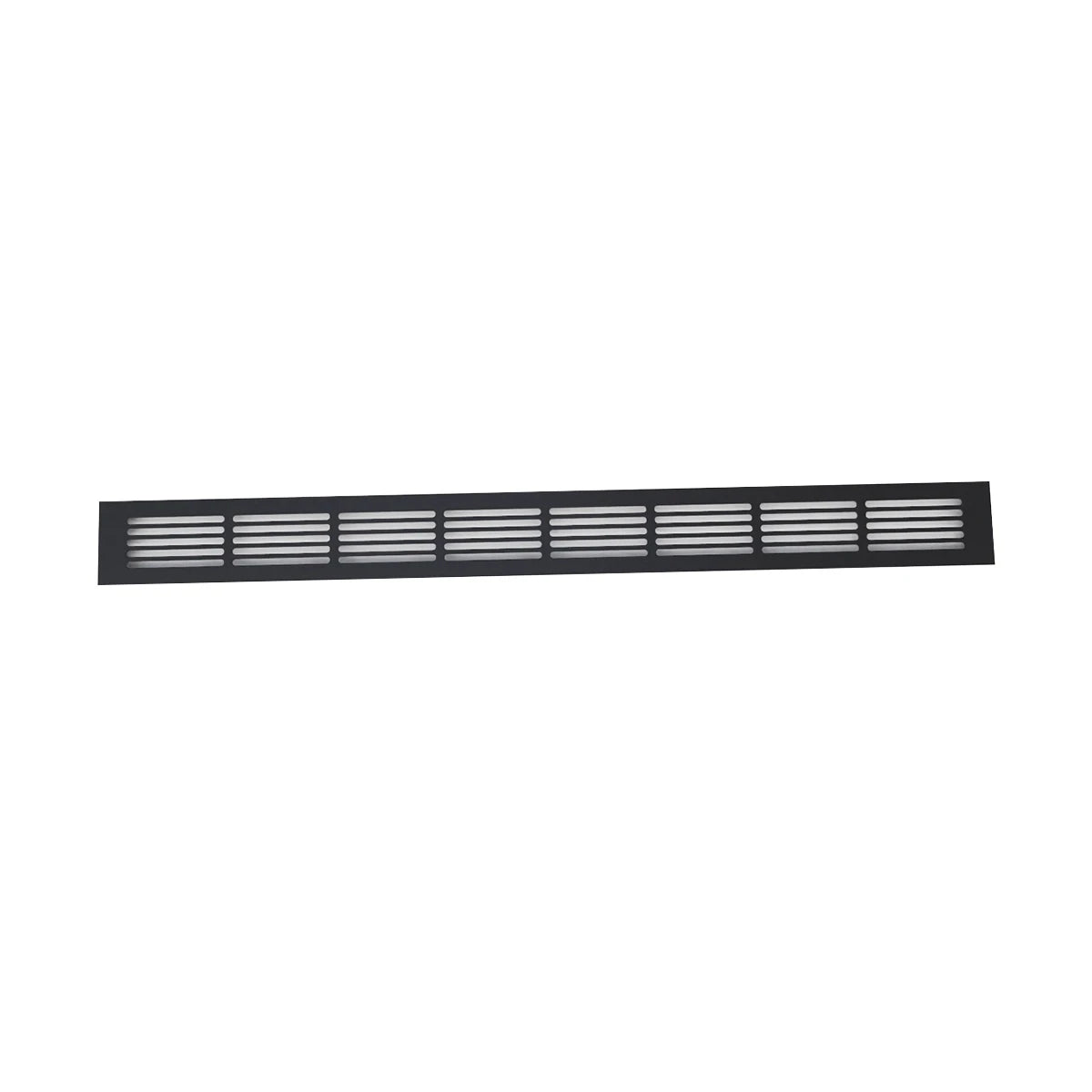 Ventilationsrist Sort - 80x7,6 cm - 210 cm²