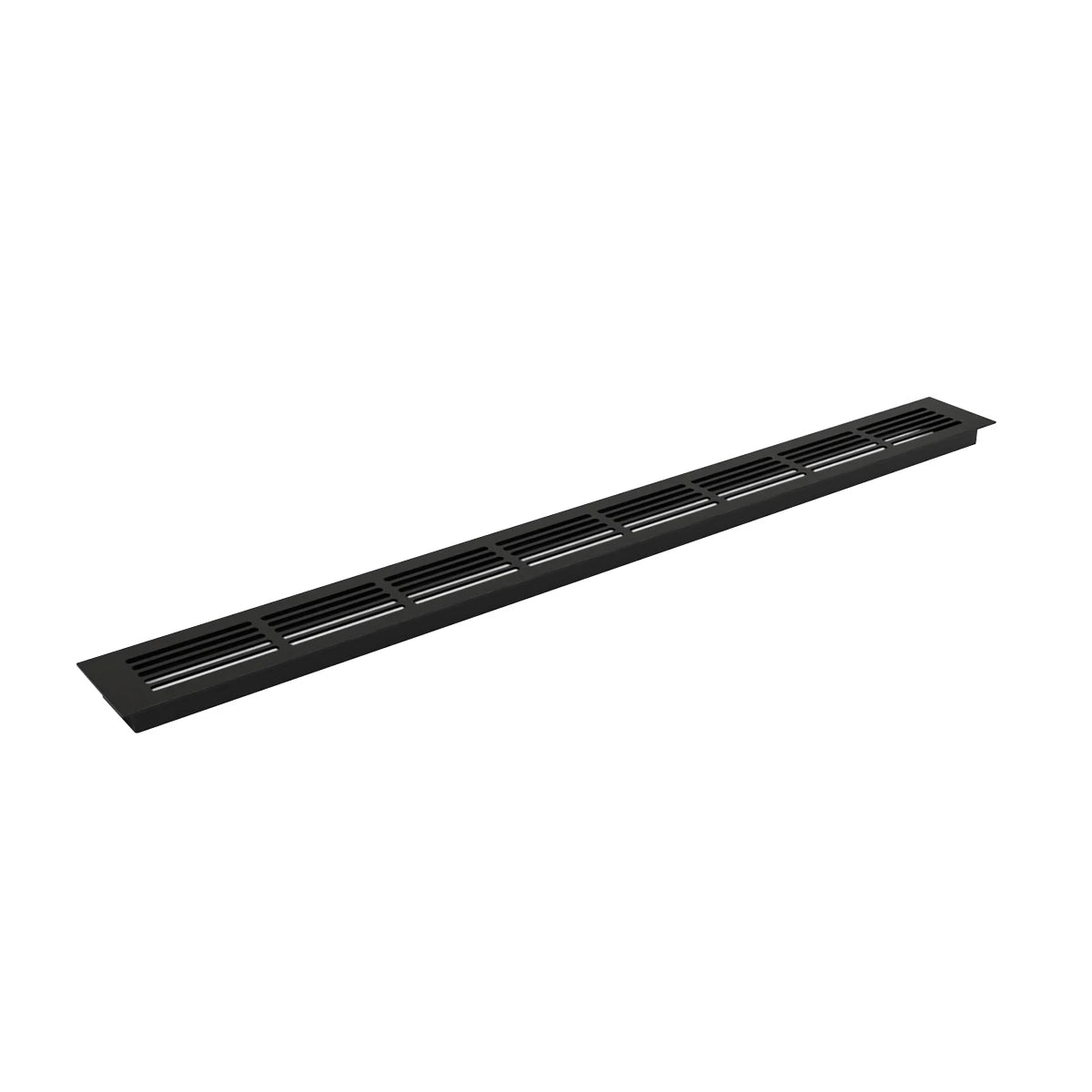 Ventilationsrist Sort - 80x7,6 cm - 210 cm²