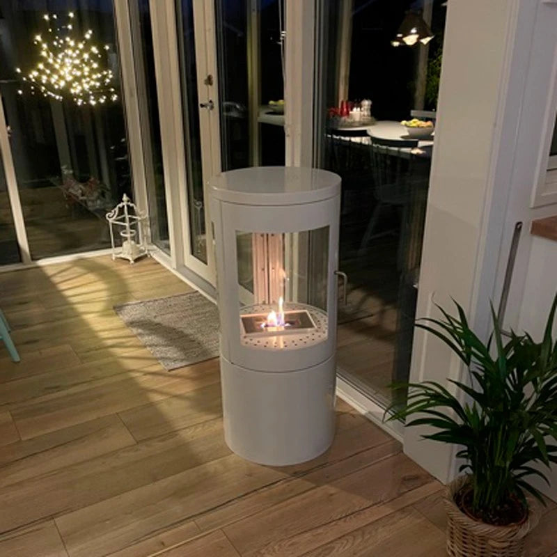 Columbus i hvid med 360 grader flammesyn