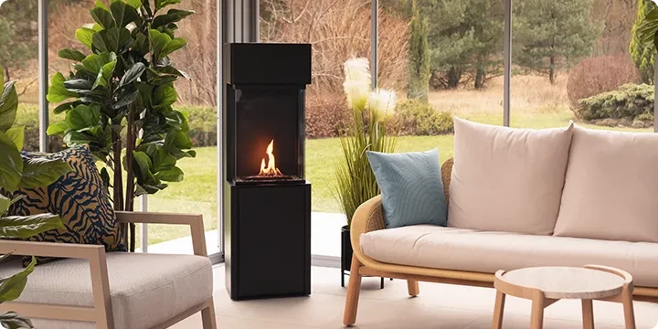 Freestanding bioethanol fireplace cover image mobile